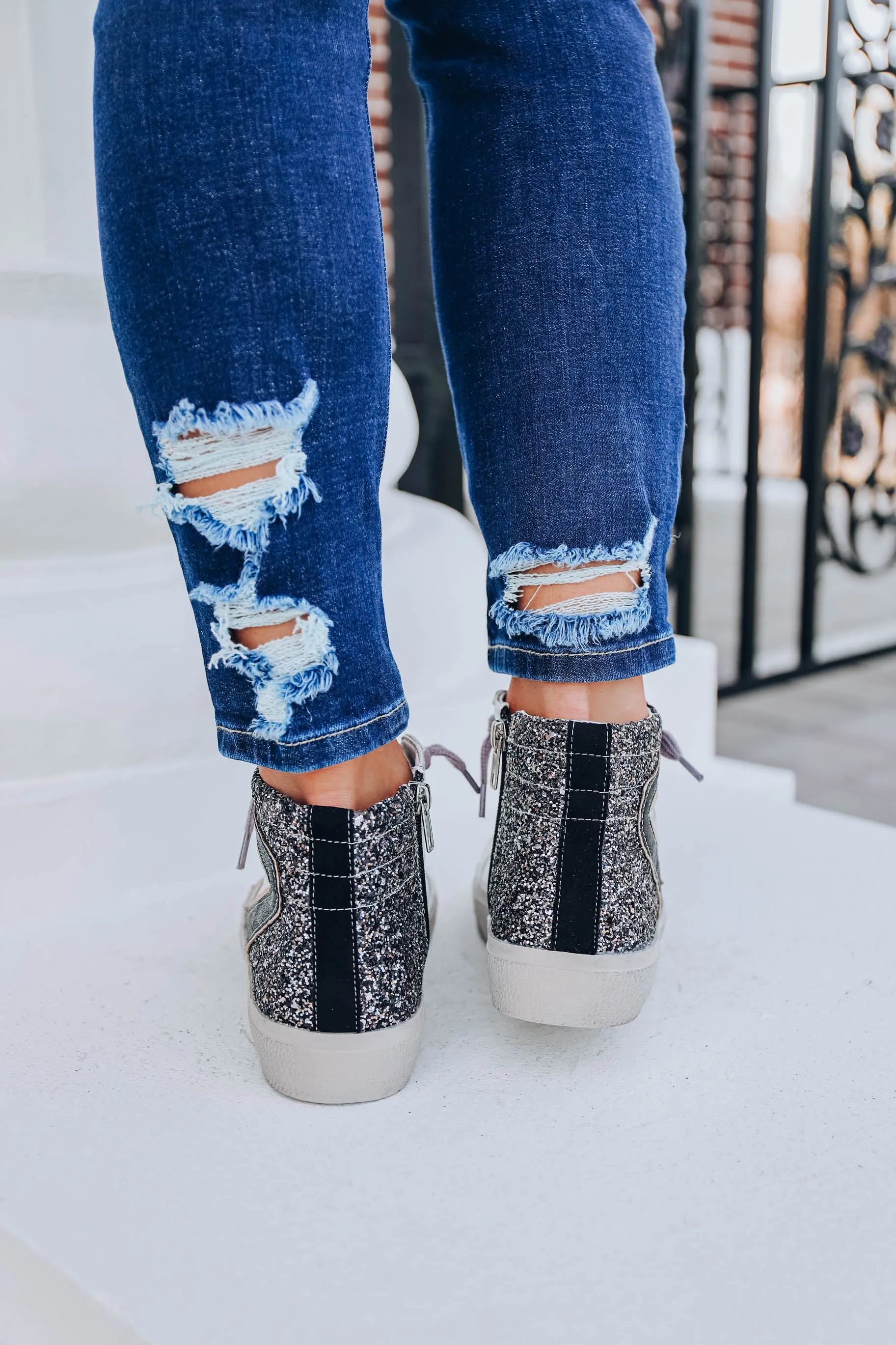 Passion High Top Sneaker by Shu Shop - Pewter
