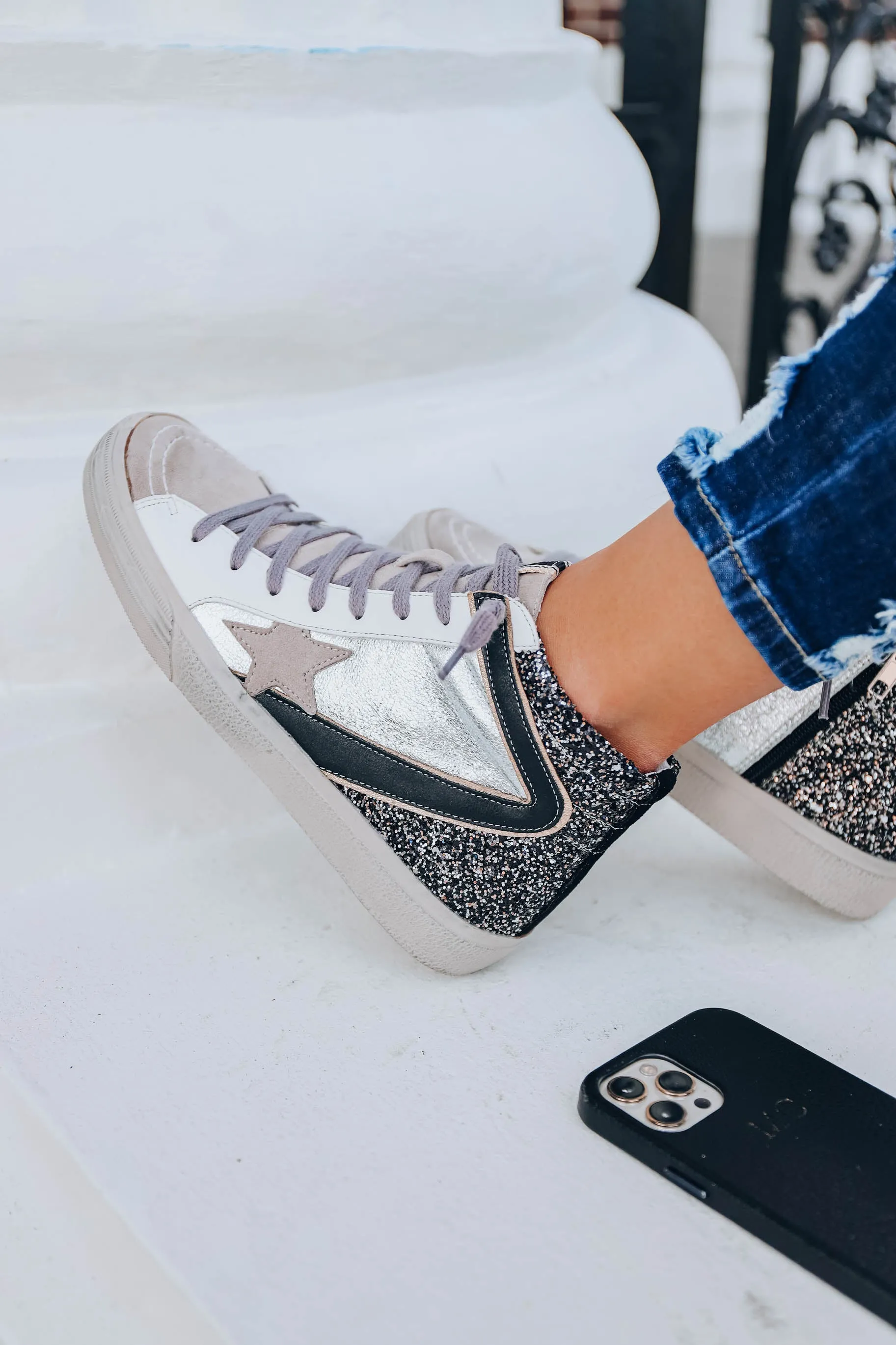Passion High Top Sneaker by Shu Shop - Pewter