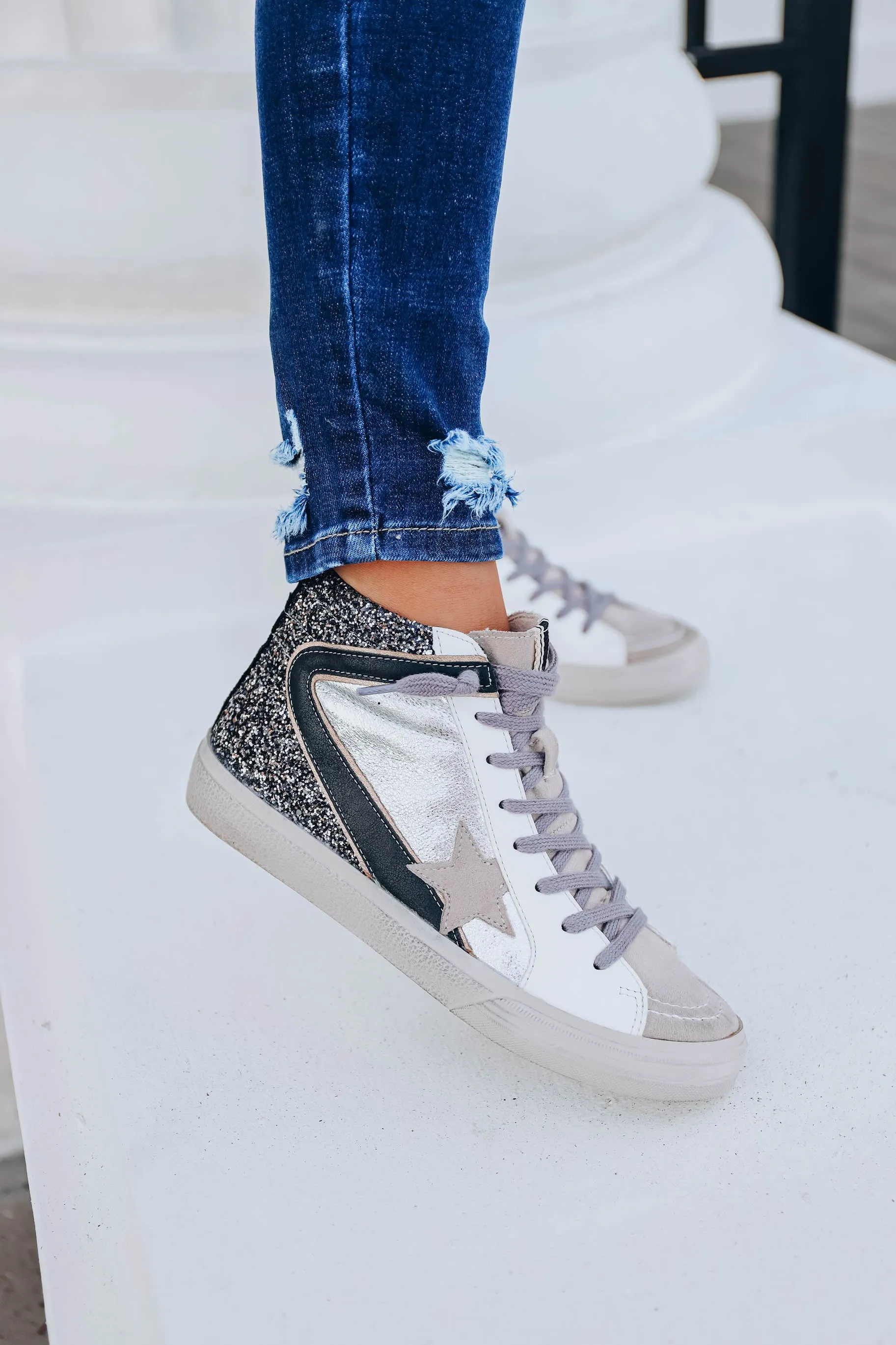 Passion High Top Sneaker by Shu Shop - Pewter