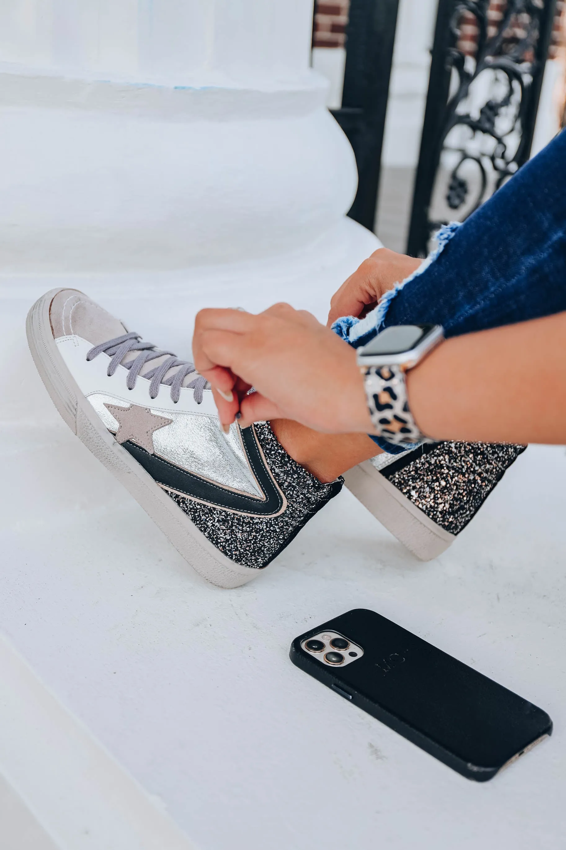 Passion High Top Sneaker by Shu Shop - Pewter