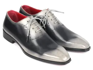 Paul Parkman Men's Hand-Painted Oxfords in Gray