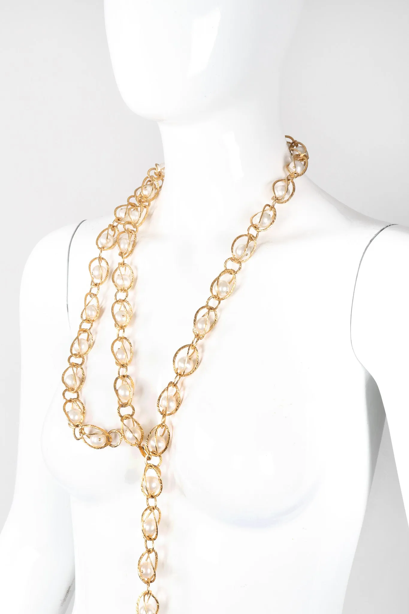 Pearl Cage Chain Belt