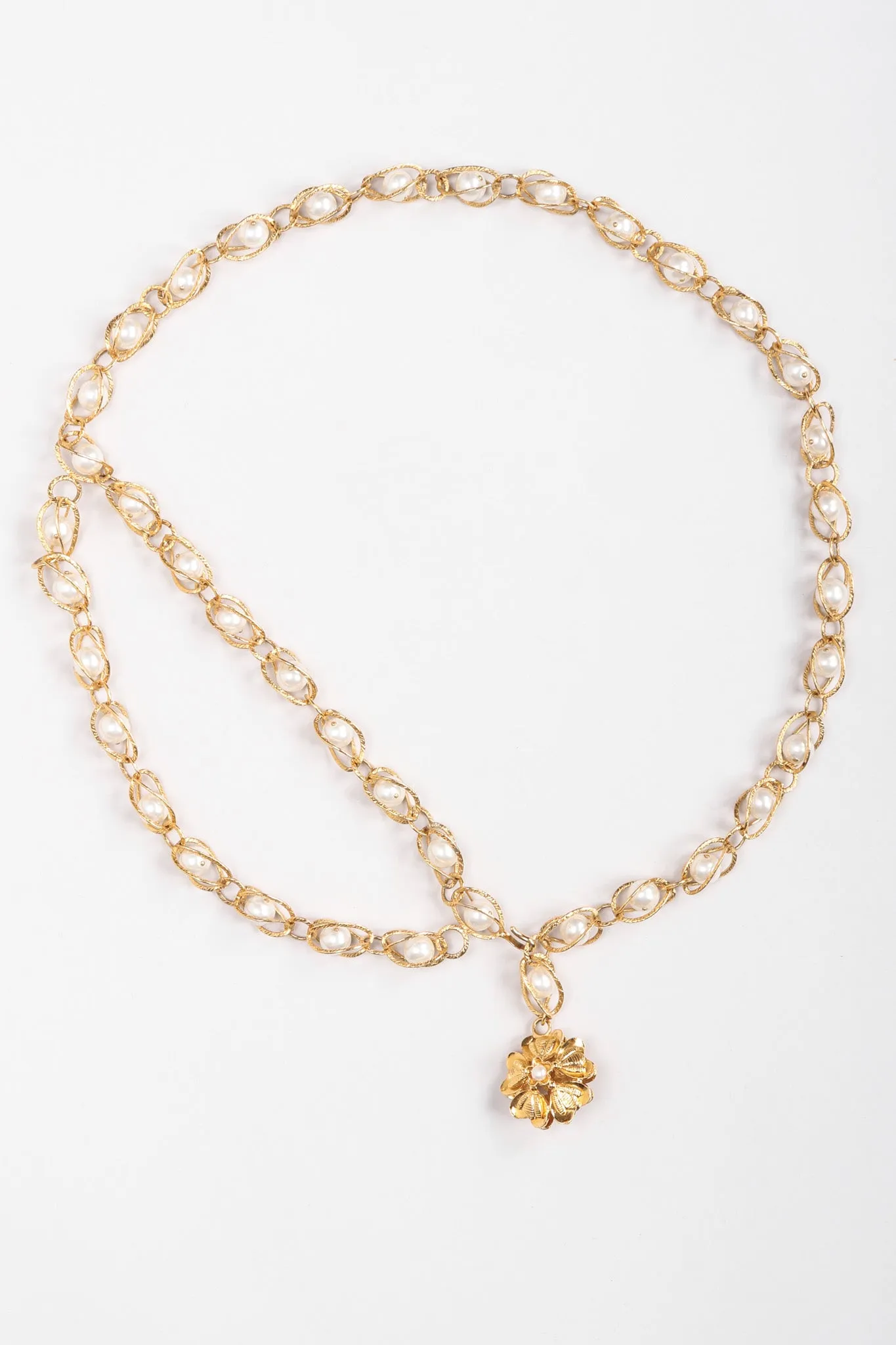 Pearl Cage Chain Belt