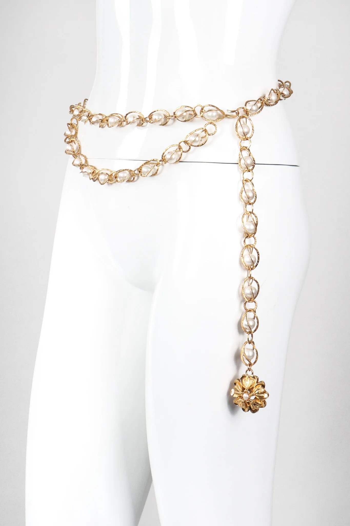 Pearl Cage Chain Belt