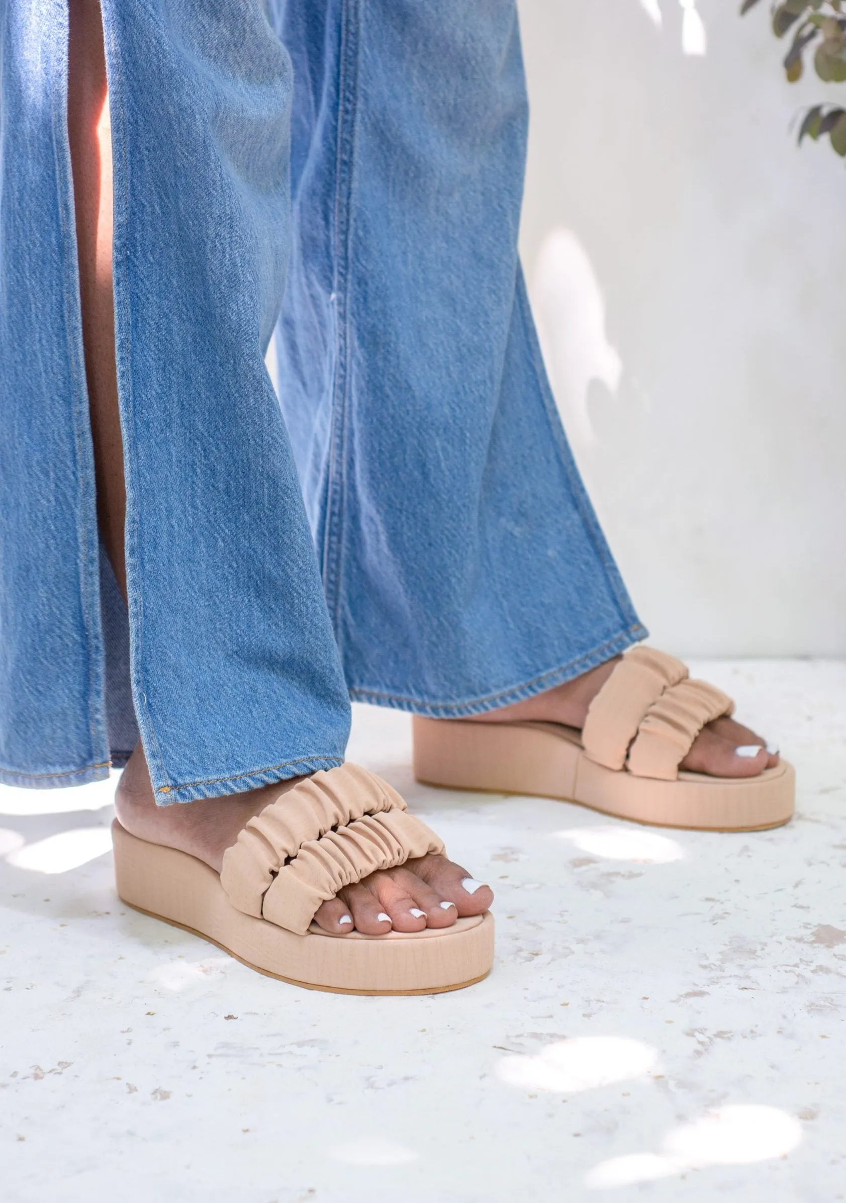 Petra Scrunchie Flatforms