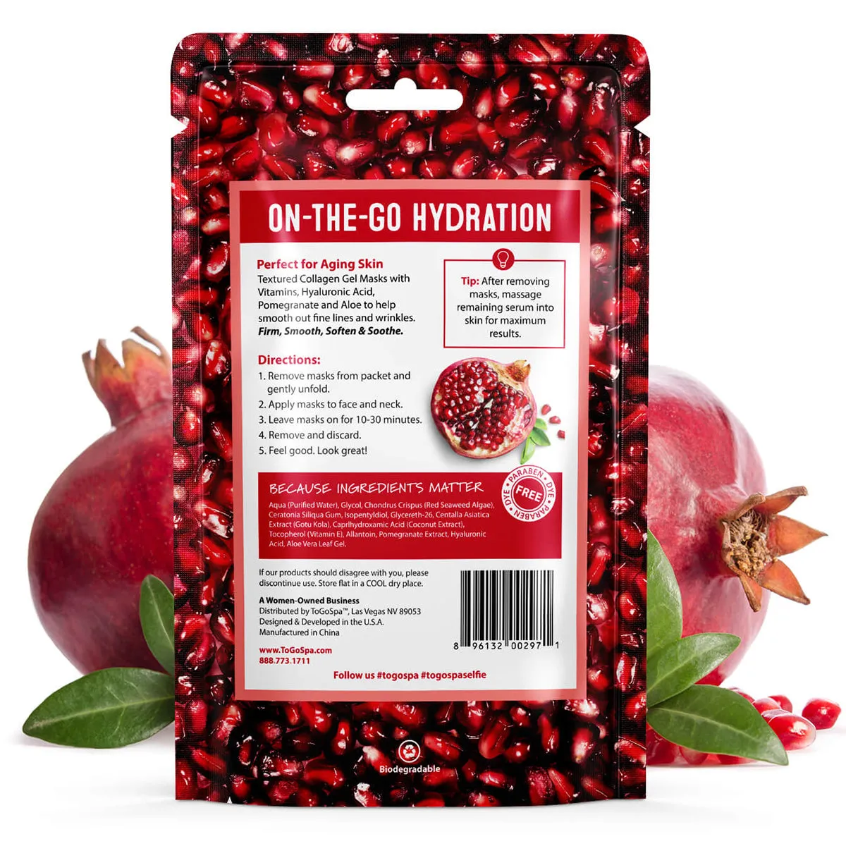 Pomegranate & Aloe Face & Neck Express Masks