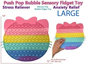 POPBUBBLE - KITTY HEAD RAINBOW COLOUR