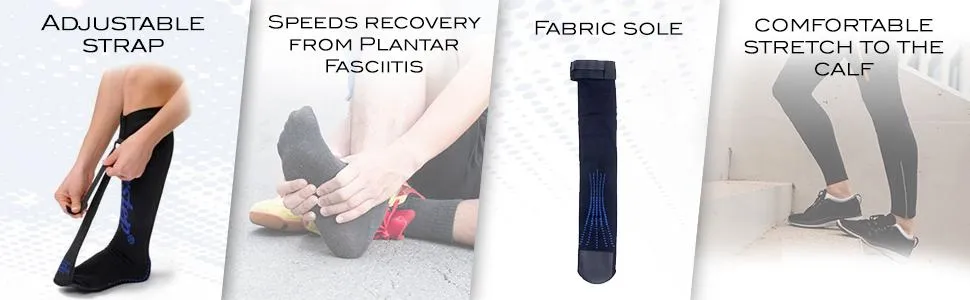 Powerstep Unisex's Ultrastretch Night Sock, Fits Up To 16" Calf Size, Retails $45 