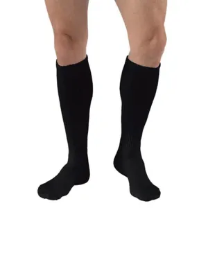 PR/1 JOBST SENSIFOOT DIABETIC SOCK, KNEE HIGH, 8-15 MMHG, LG , BLACK, CLOSED TOE