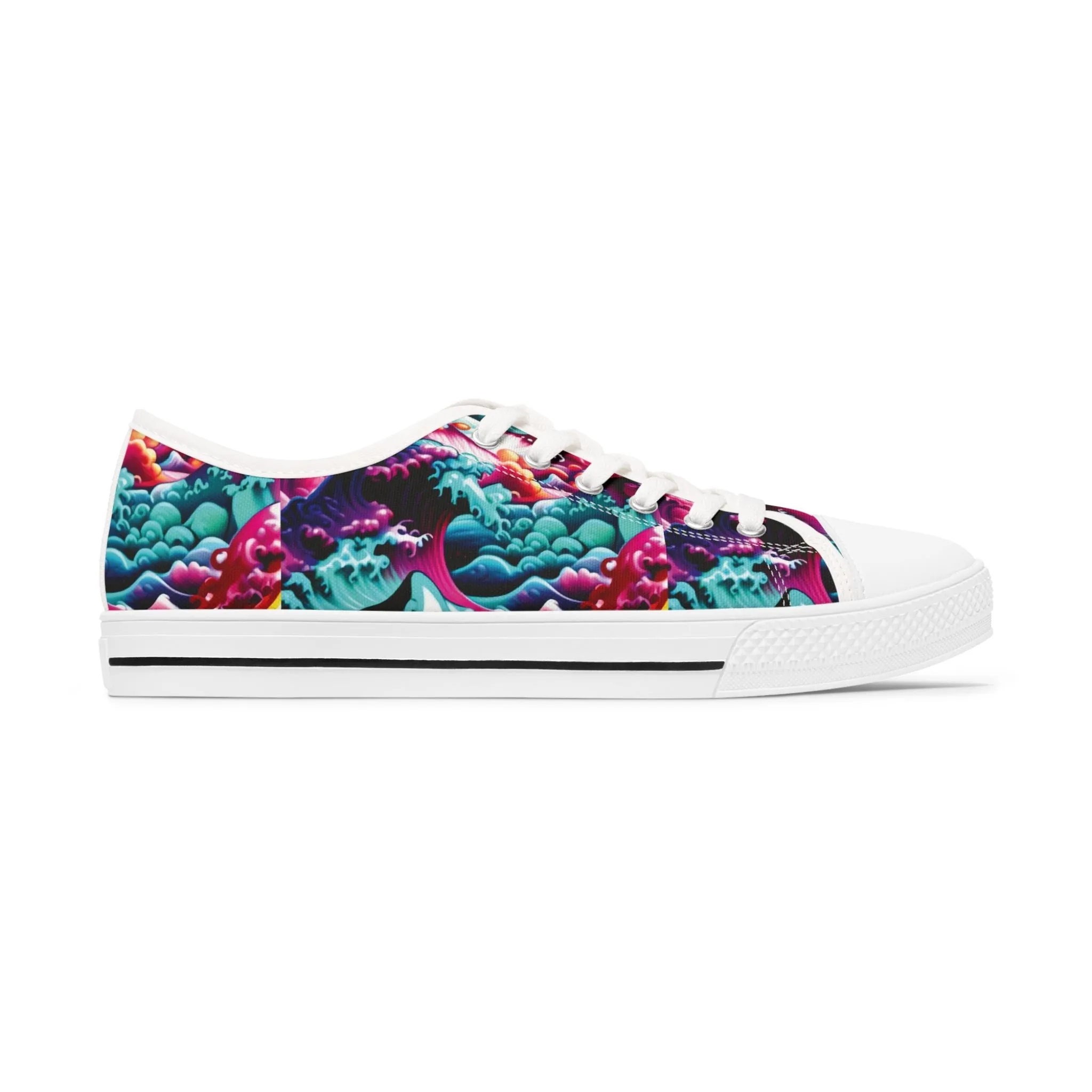 Prismatic Tsunami - Women's Low Top Sneakers