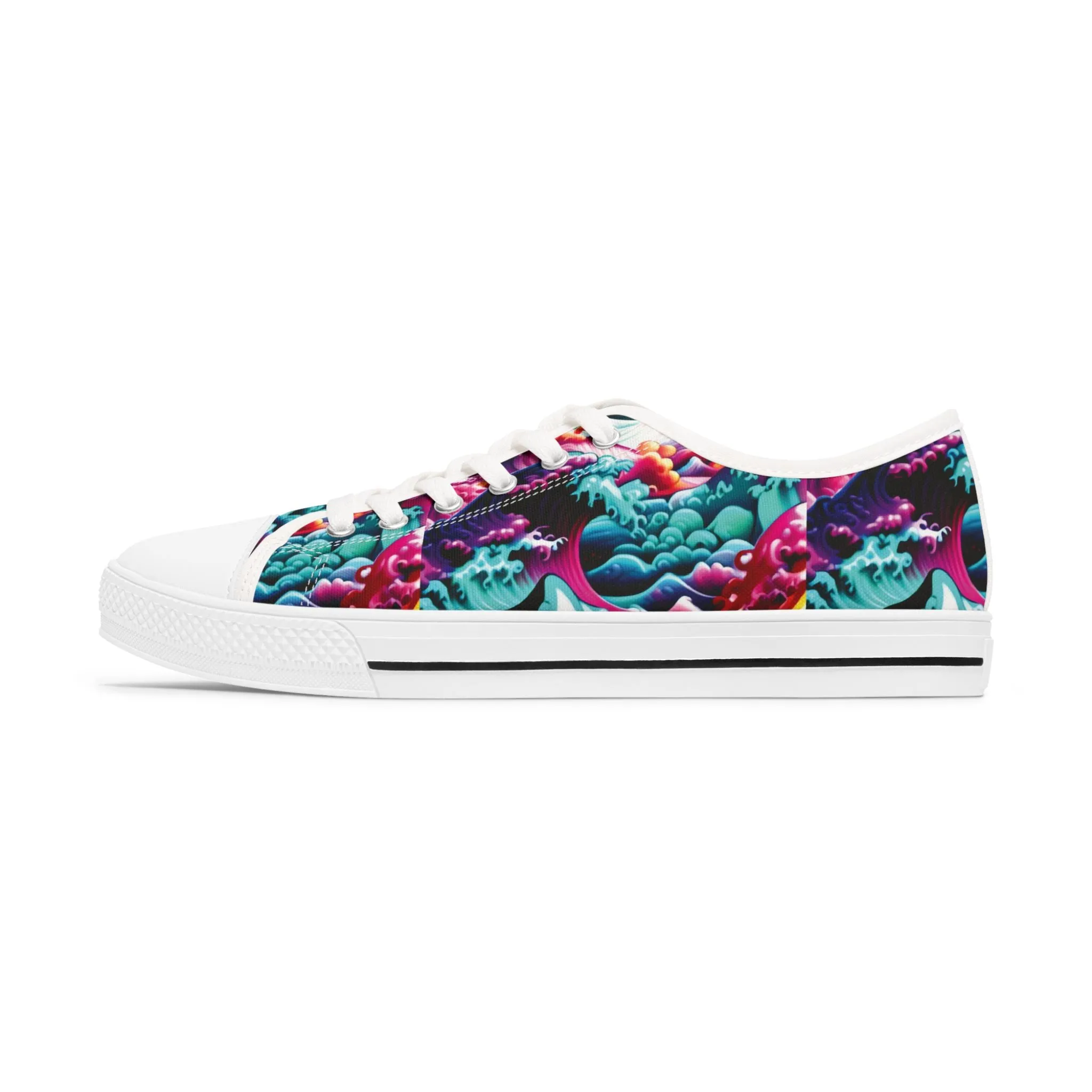 Prismatic Tsunami - Women's Low Top Sneakers