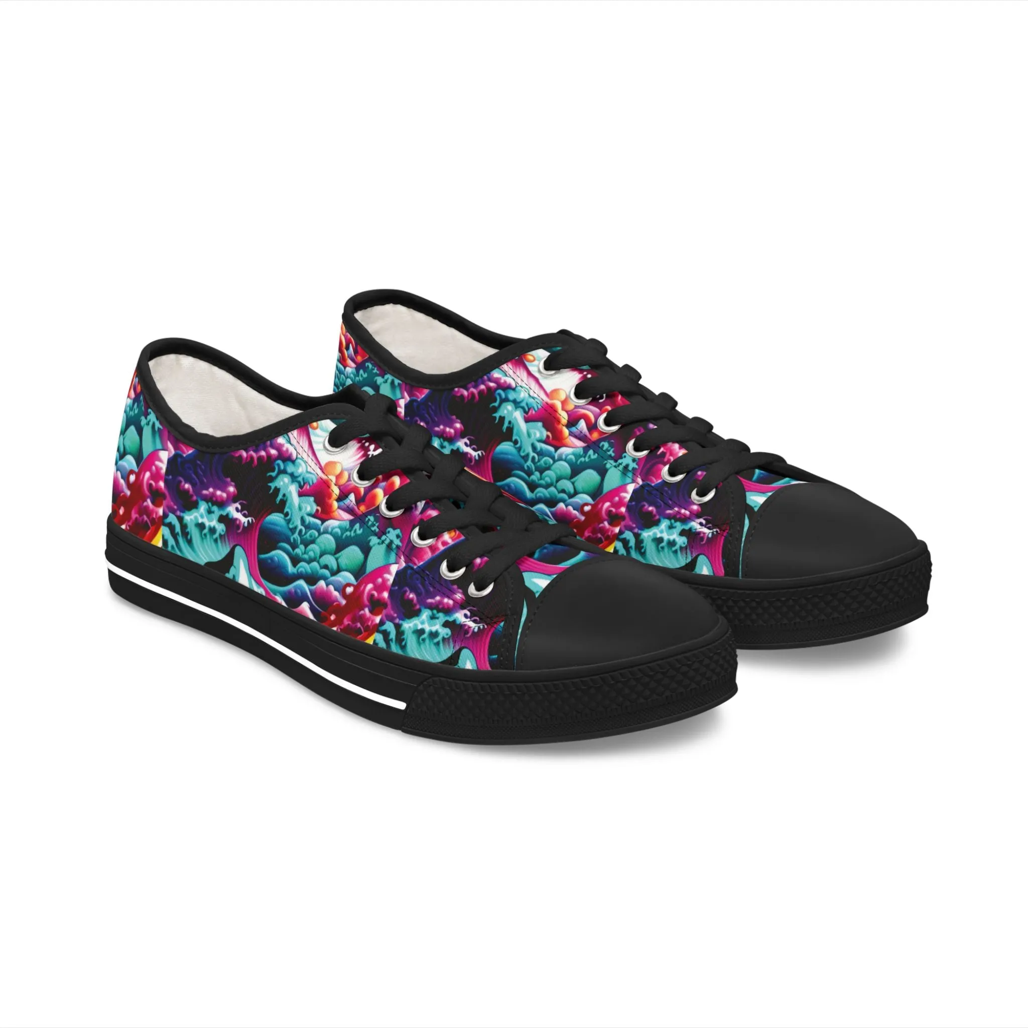 Prismatic Tsunami - Women's Low Top Sneakers