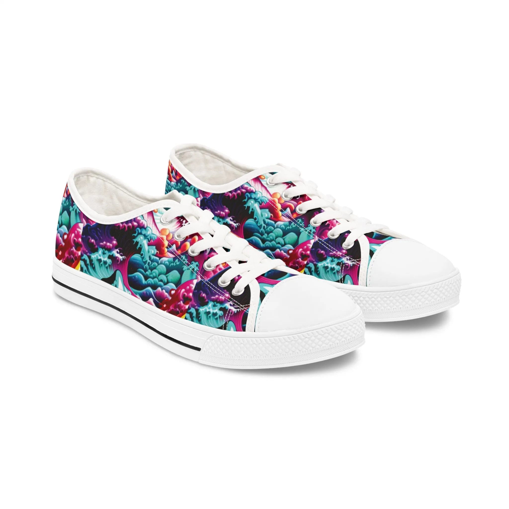Prismatic Tsunami - Women's Low Top Sneakers