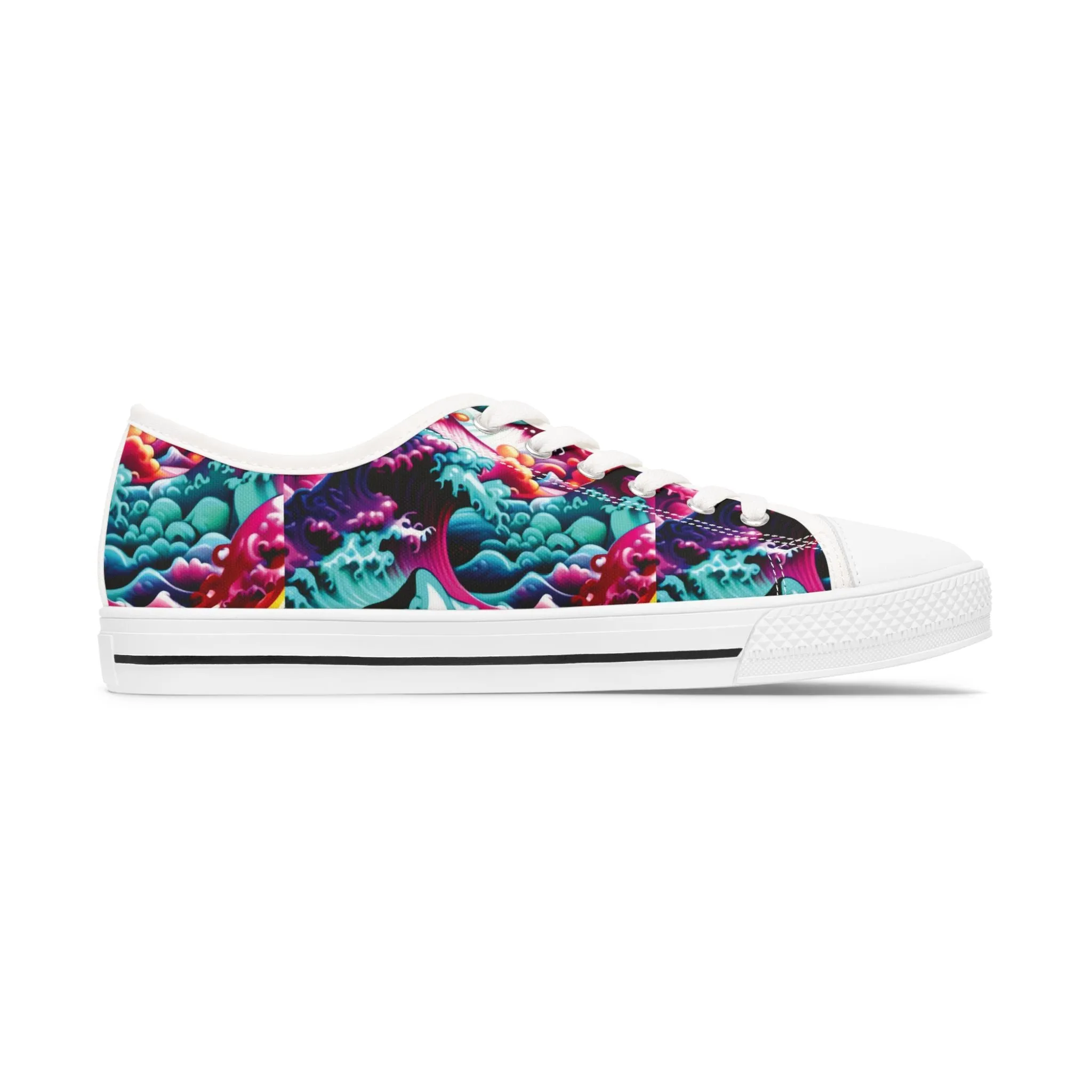 Prismatic Tsunami - Women's Low Top Sneakers