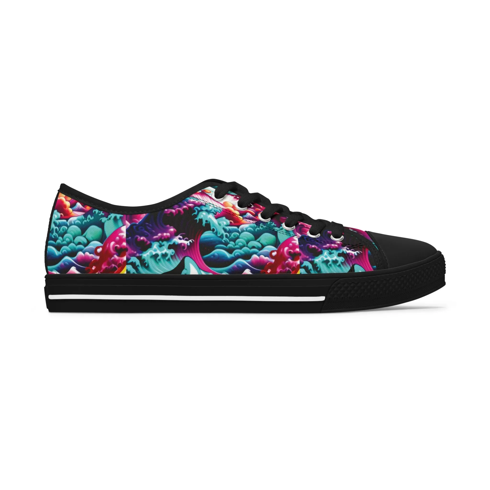 Prismatic Tsunami - Women's Low Top Sneakers