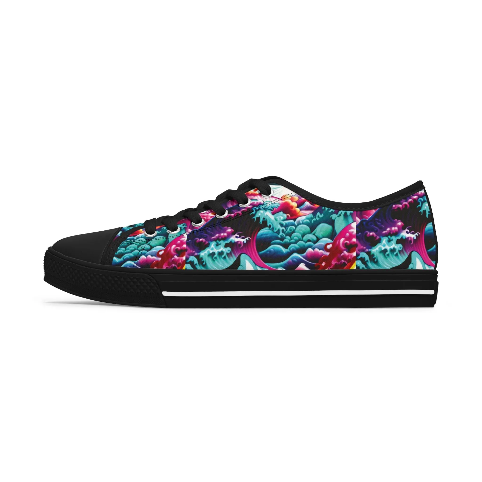 Prismatic Tsunami - Women's Low Top Sneakers