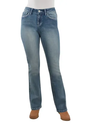Pure Western Women's Jemma Hi-Waist Bootcut Jean 32 Leg - Moonshine