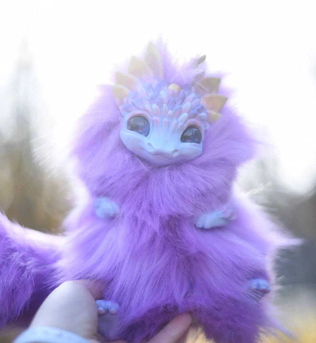 Purple big-eared dragon