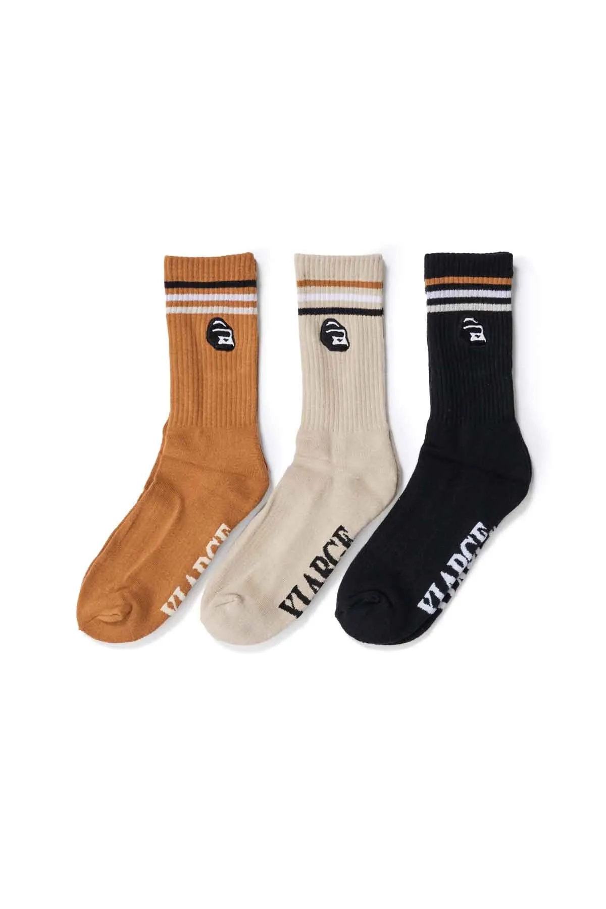 RAIL STRIPE SOCK 3 PACK - MULTI
