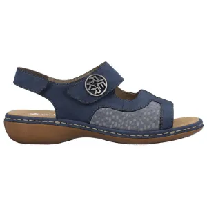 Rieker 65989-15 (Walder) Jean Light Blue Sandals