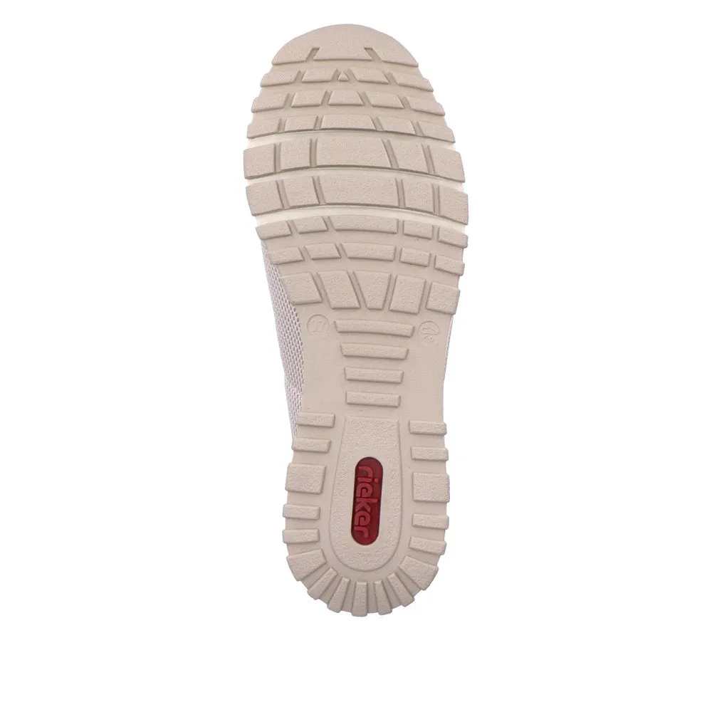RIEKER - N7455-60 SLIP-ON SHOE - CREAM