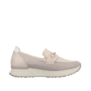 RIEKER - N7455-60 SLIP-ON SHOE - CREAM