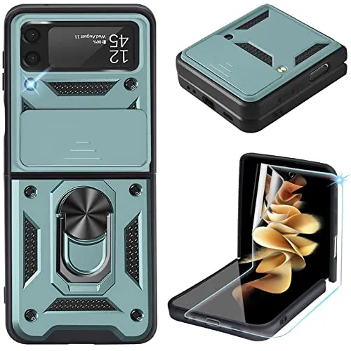Rugged Military Grade Heavy Duty Armor Shockproof Anti-Drop Phone Case For Galaxy Z Flip 3 5G