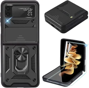 Rugged Military Grade Heavy Duty Armor Shockproof Anti-Drop Phone Case For Galaxy Z Flip 3 5G
