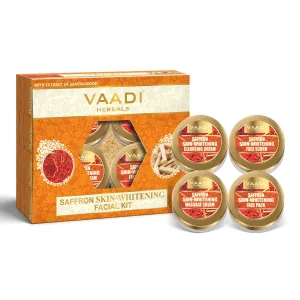 Saffron Skin-Whitening Facial Kit With Sandalwood Extract (110 gms)