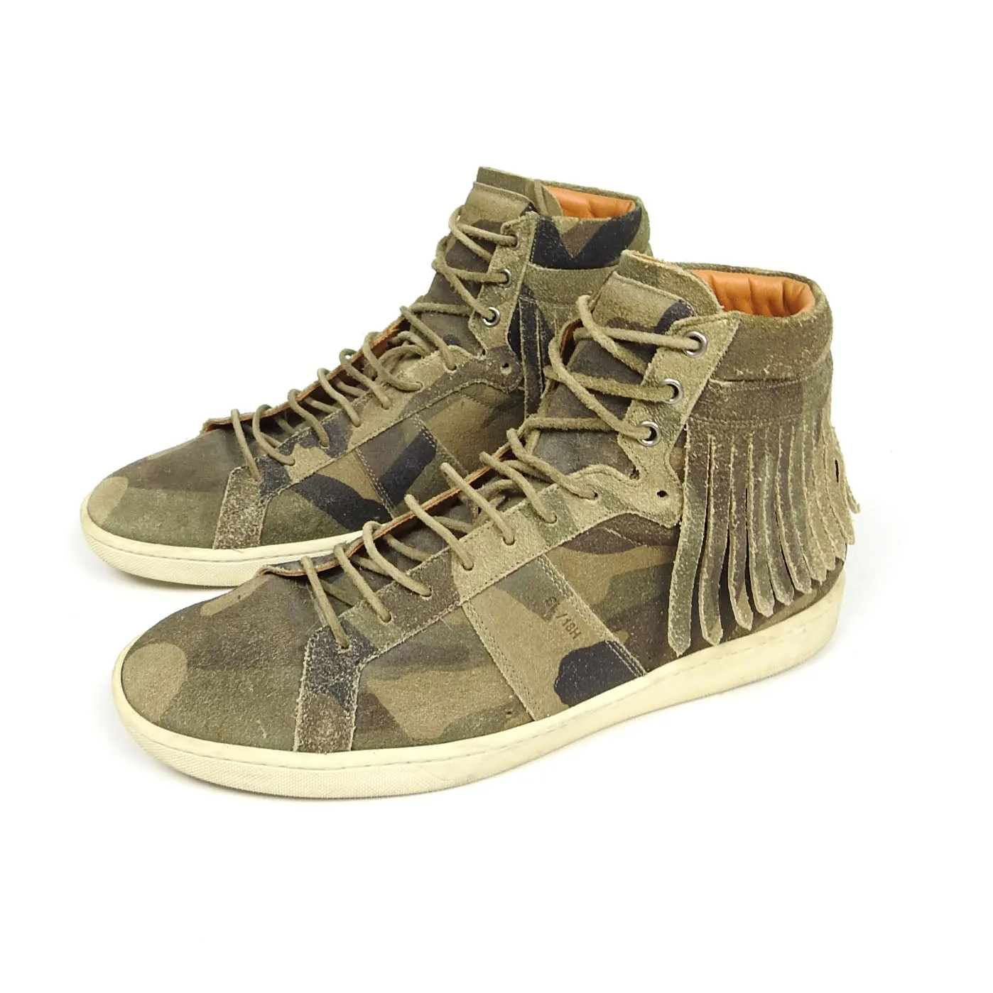 Saint Laurent High Top Fringe Sneaker Size 43
