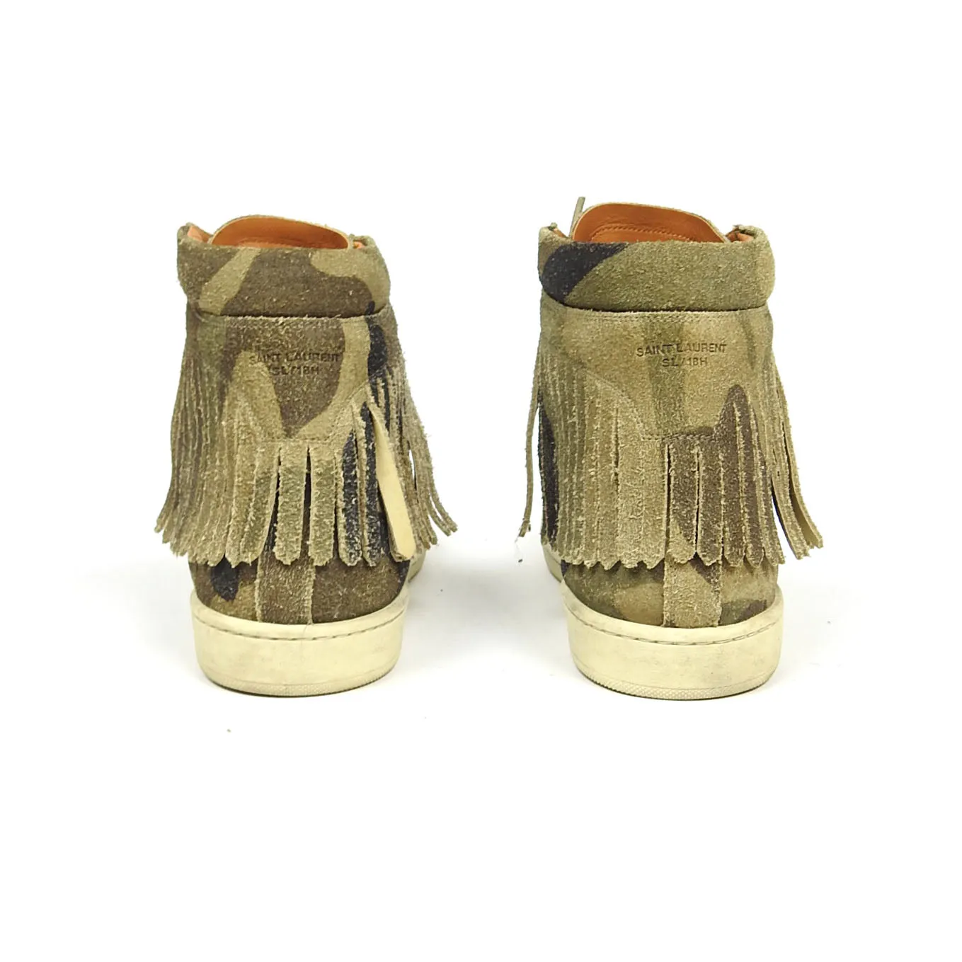 Saint Laurent High Top Fringe Sneaker Size 43
