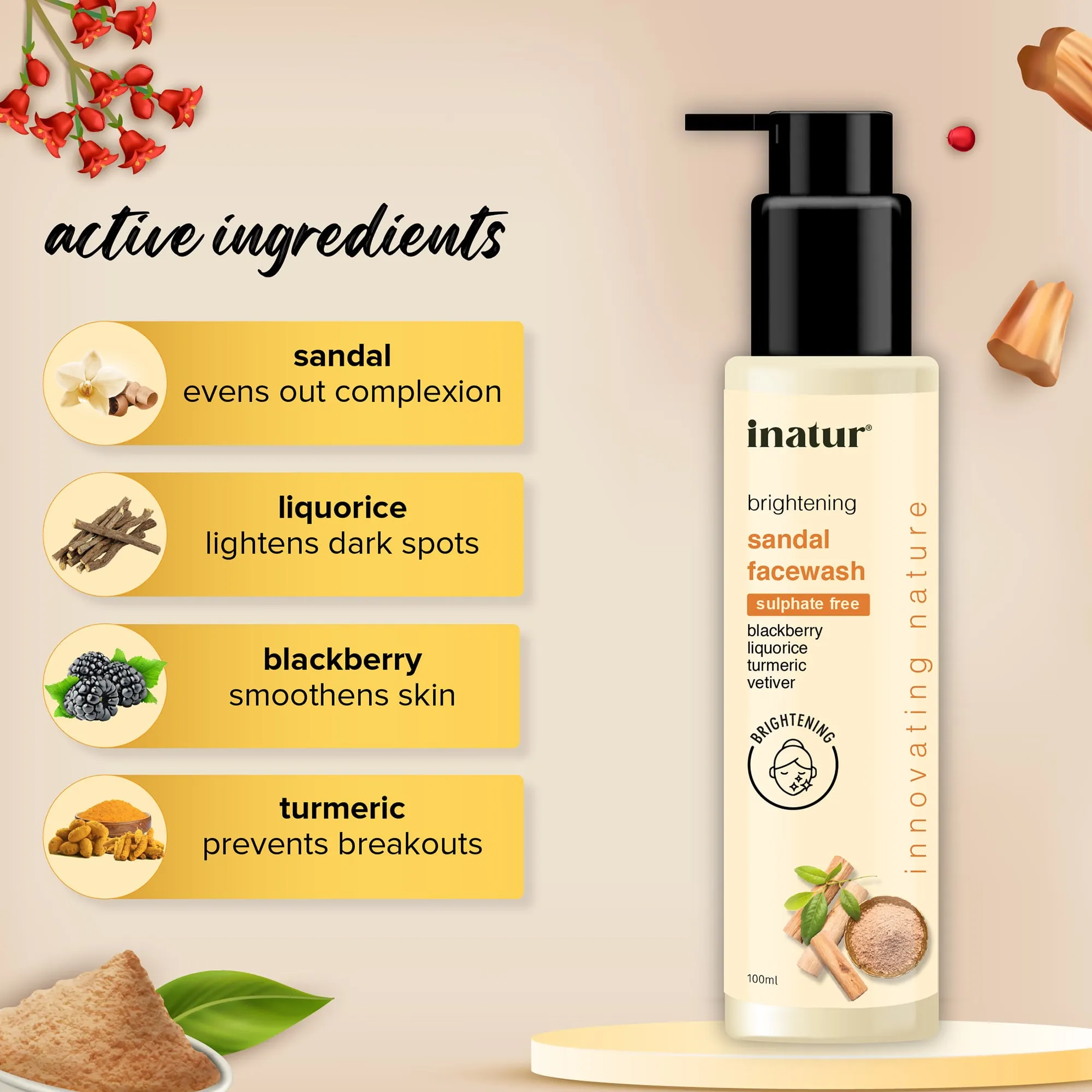 Sandal Face Wash - 100ml