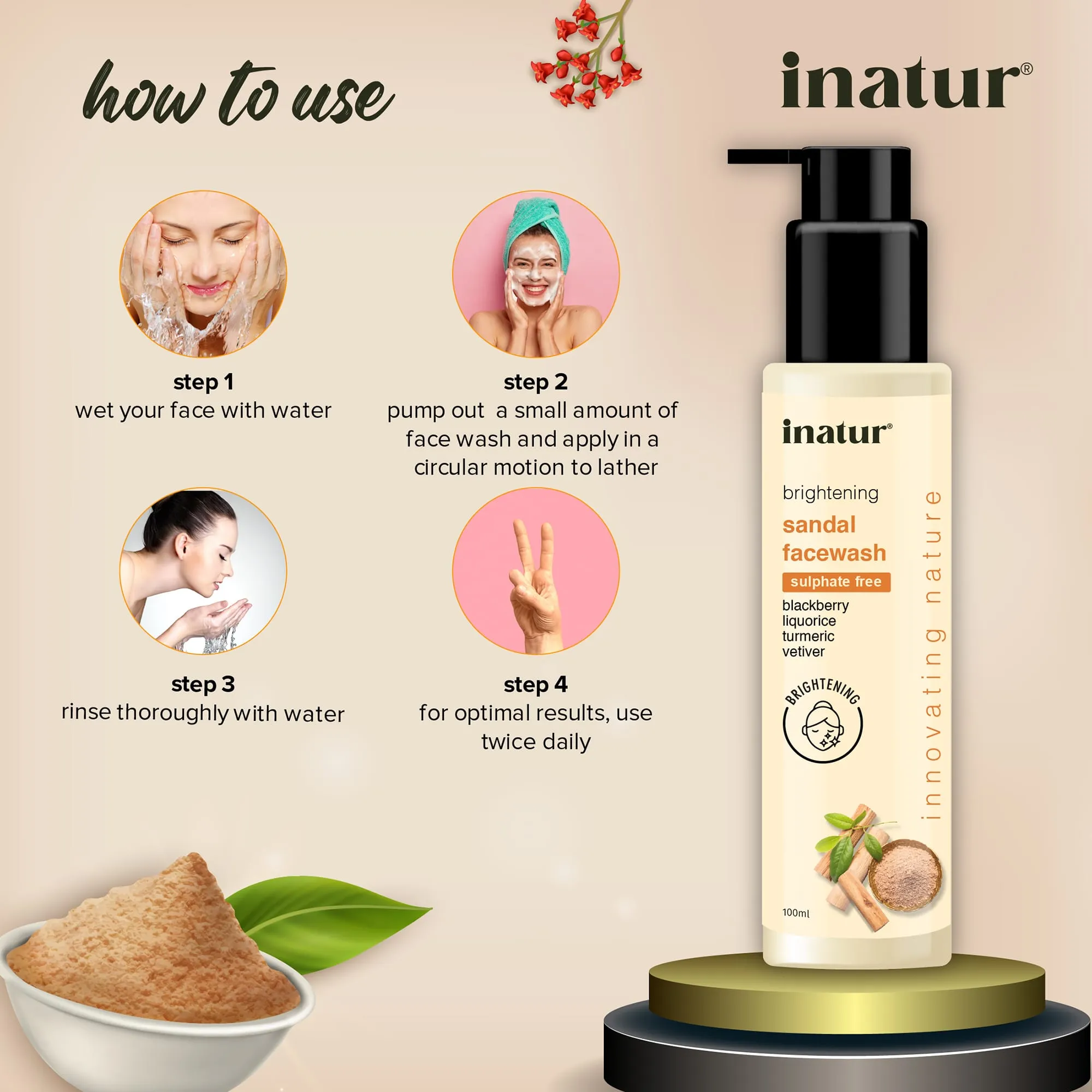 Sandal Face Wash - 100ml