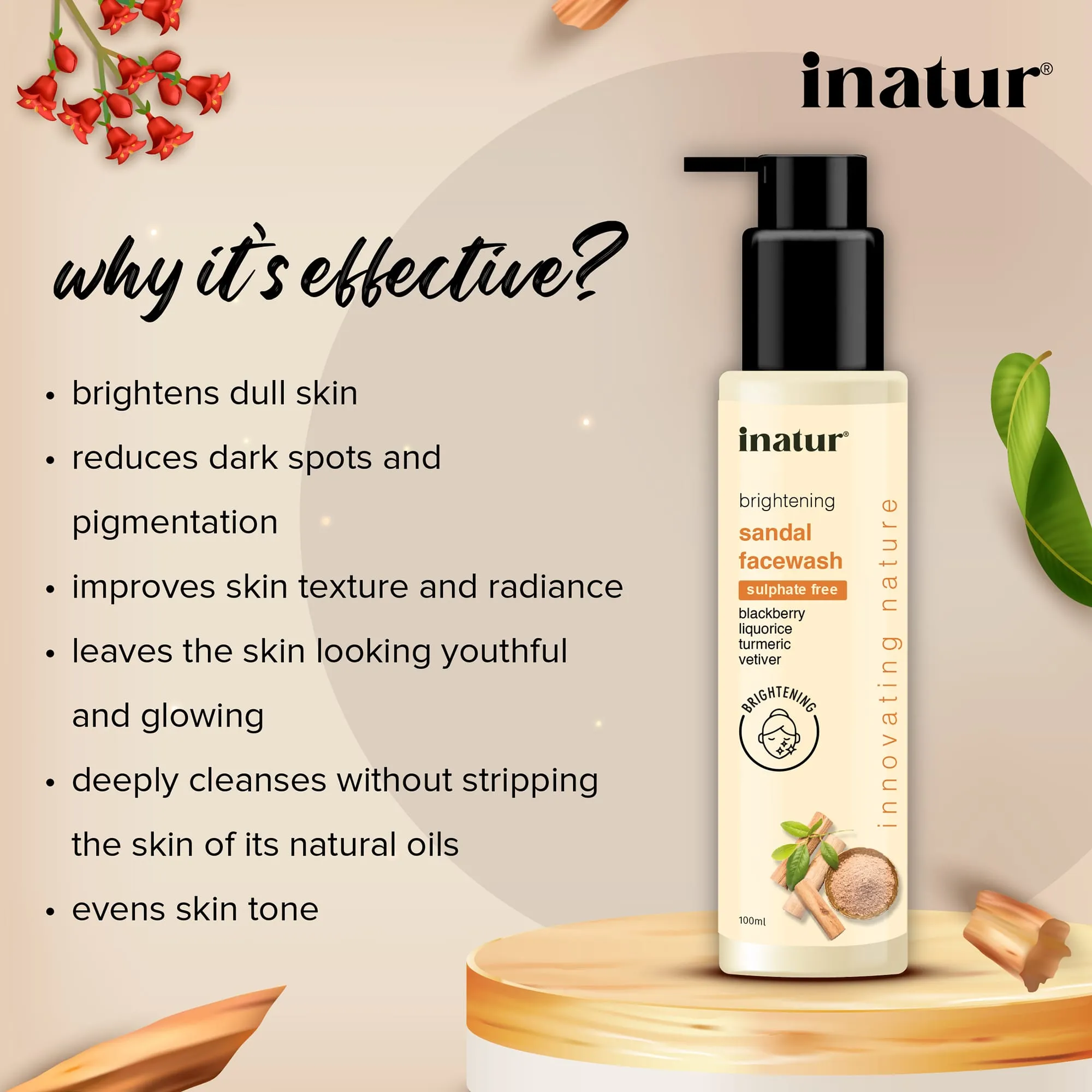 Sandal Face Wash - 100ml