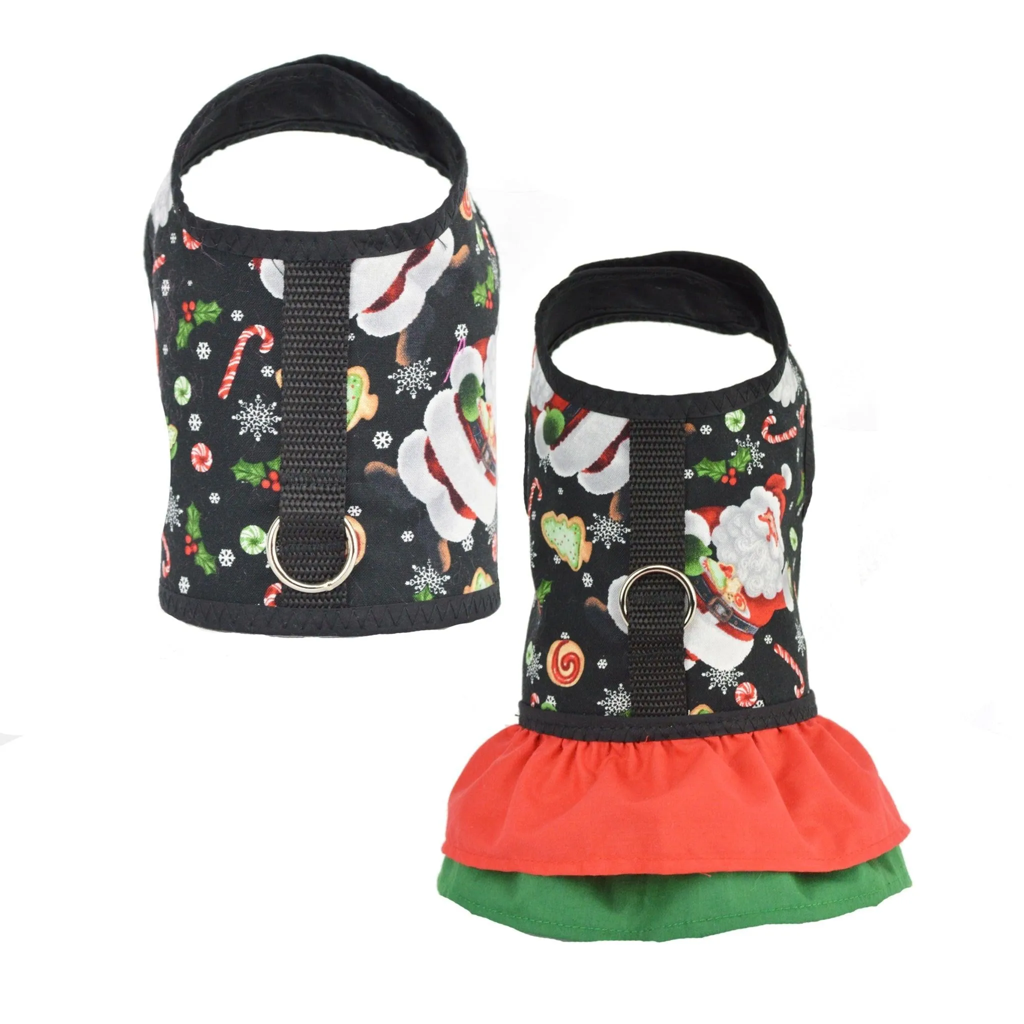 Santa Claus Print Dog Vest Harness