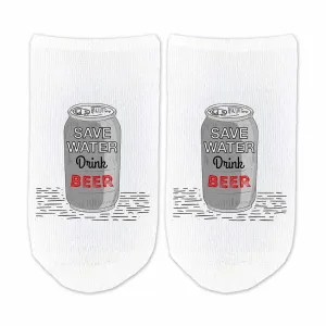 Save Water Drink Beer Socks for the Beer Lover