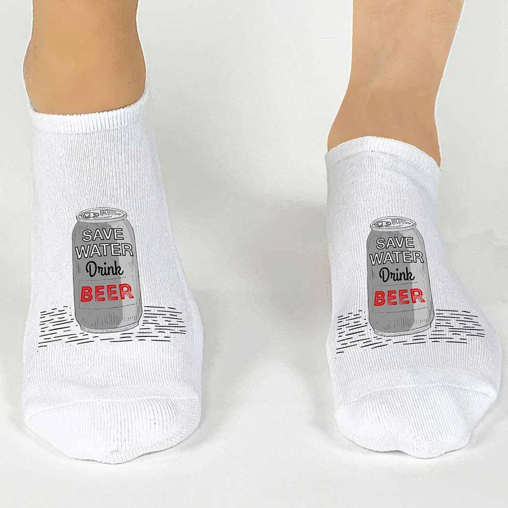 Save Water Drink Beer Socks for the Beer Lover
