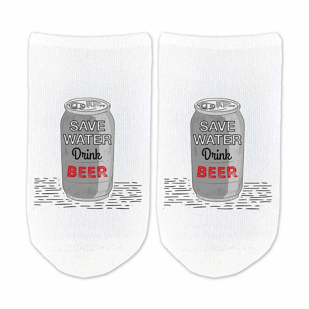 Save Water Drink Beer Socks for the Beer Lover