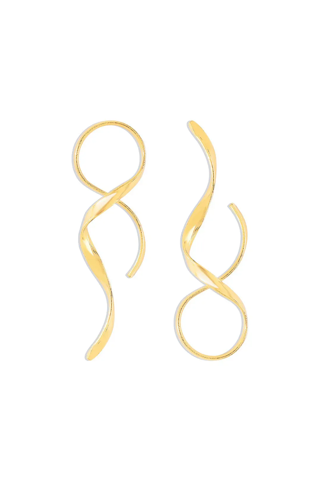 Sculptural Drop Earrings - Modern Statement Jewelry