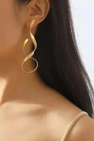 Sculptural Drop Earrings - Modern Statement Jewelry