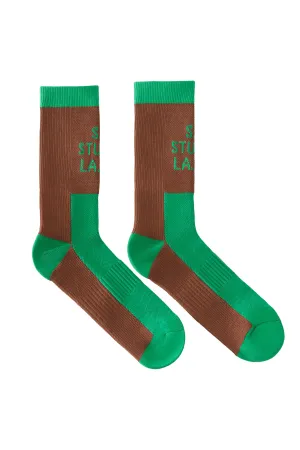 SHORT SOCK WITH CONTRAST S.R.S. LOGO