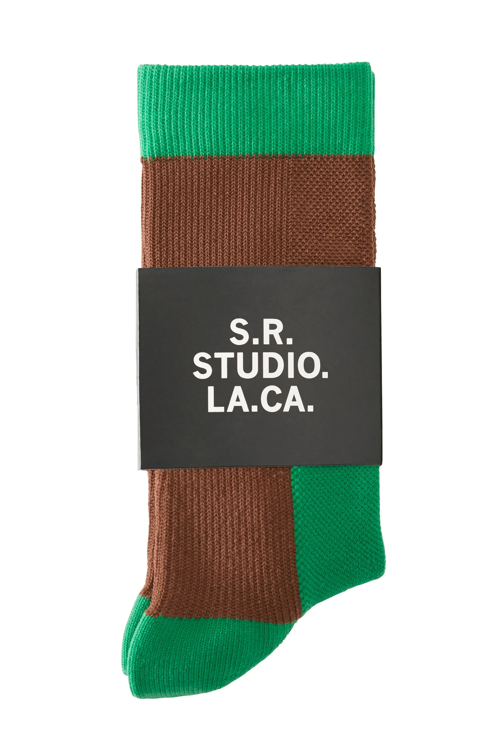 SHORT SOCK WITH CONTRAST S.R.S. LOGO