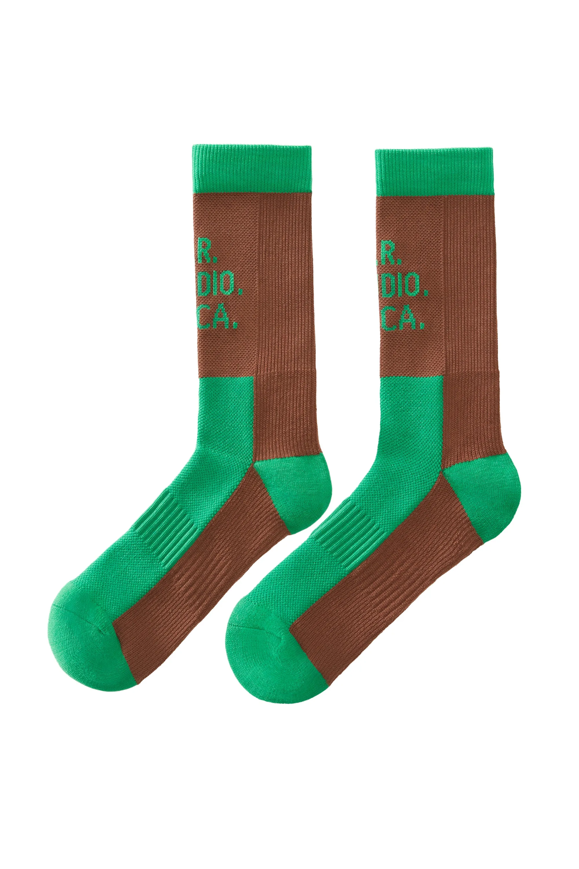SHORT SOCK WITH CONTRAST S.R.S. LOGO