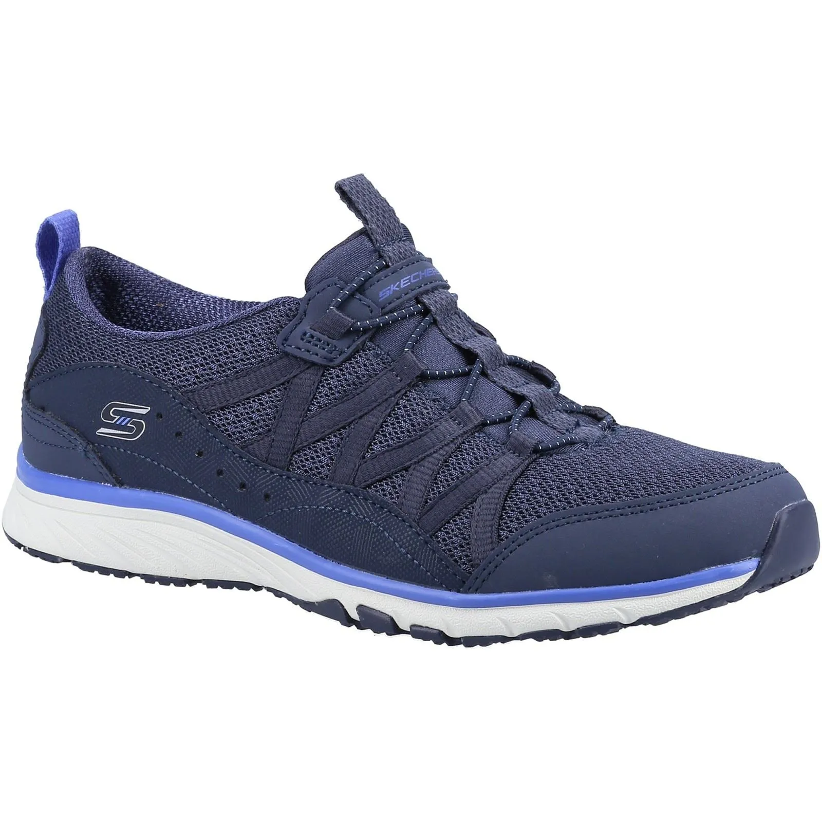 Skechers 104281 Gratis Sport Live Golden Sneakers für Damen, weite Passform, Marineblau