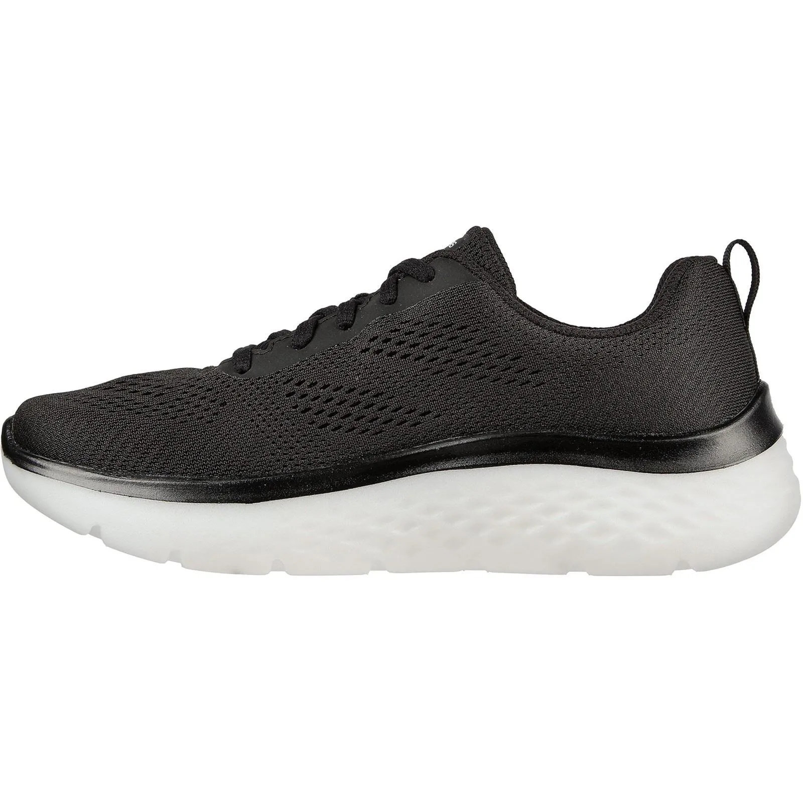 Skechers 124578 GO walk Hyper Burst Sneakers für Damen, weite Passform, Schwarz/Weiß