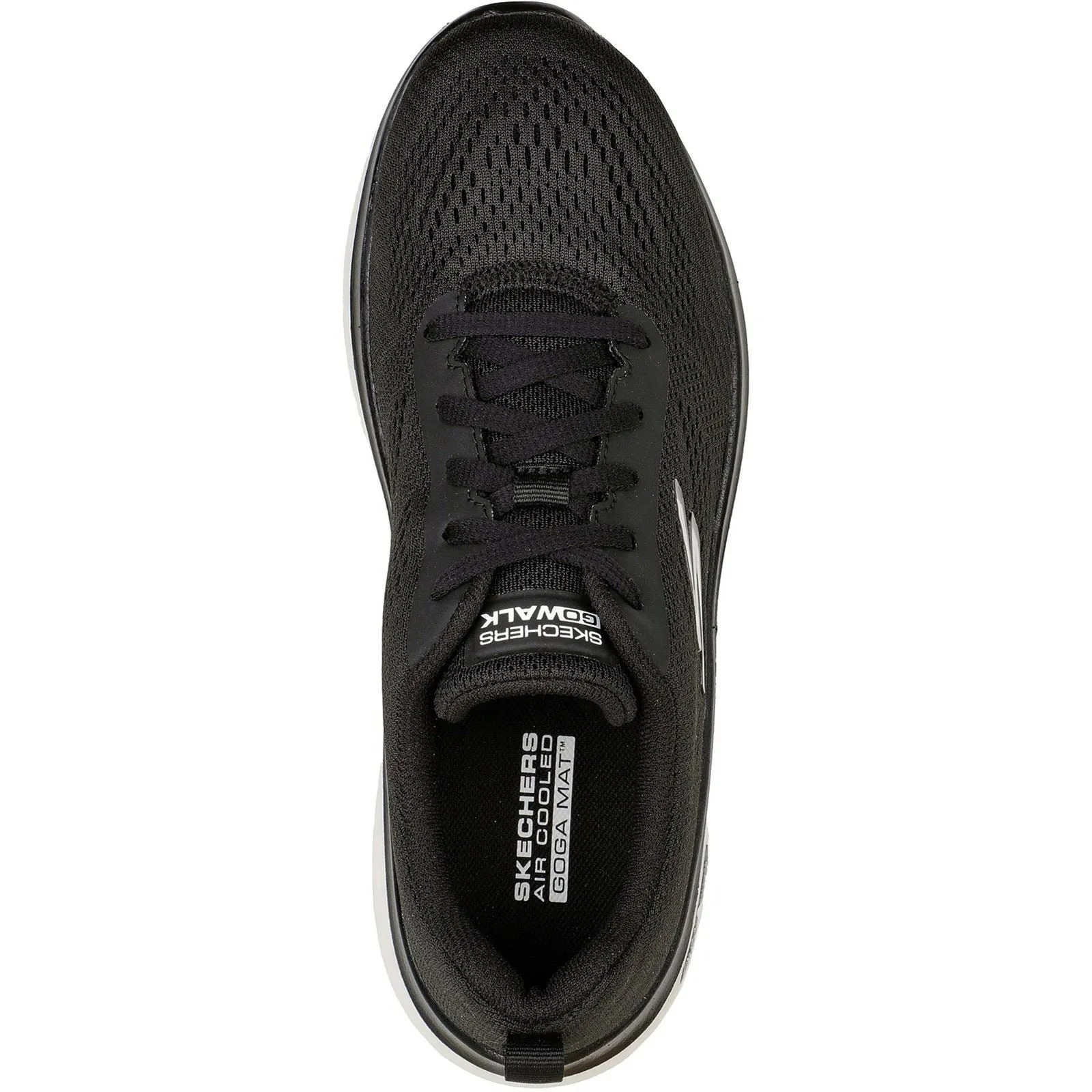 Skechers 124578 GO walk Hyper Burst Sneakers für Damen, weite Passform, Schwarz/Weiß