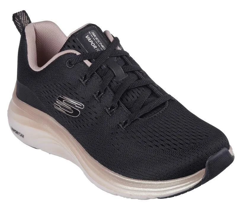 Skechers 150025 Vapor Foam Midnight Glimmer Sneakers für Damen mit weiter Passform