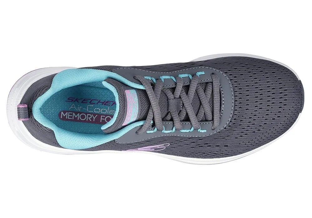 Skechers 150131 Skech Air Meta Aired Out Sneakers für Damen, weite Passform, Anthrazit/Mehrfarbig