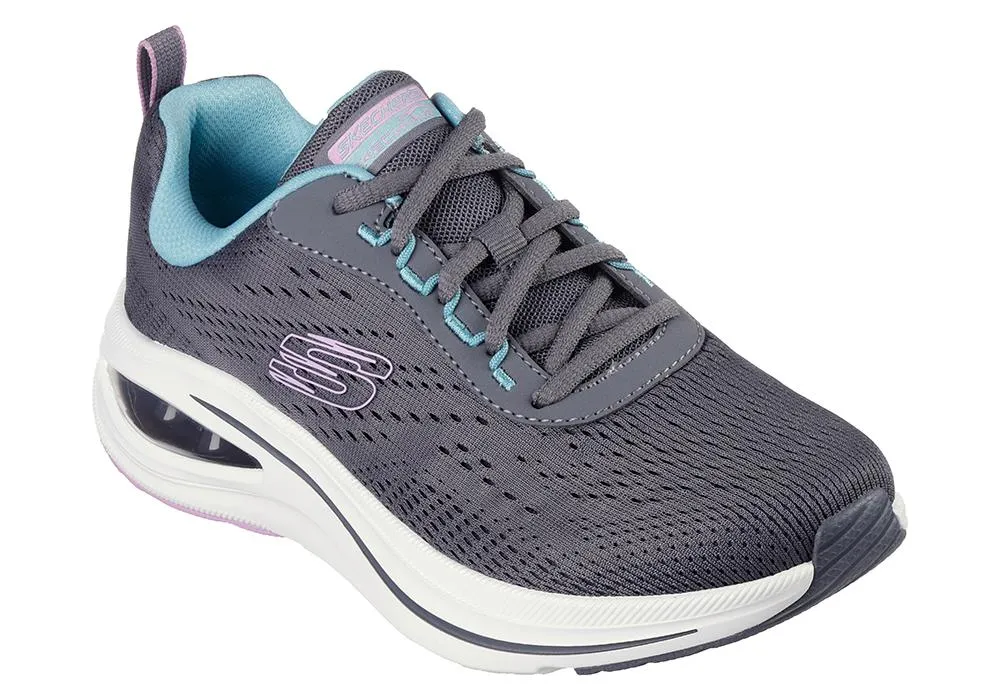 Skechers 150131 Skech Air Meta Aired Out Sneakers für Damen, weite Passform, Anthrazit/Mehrfarbig