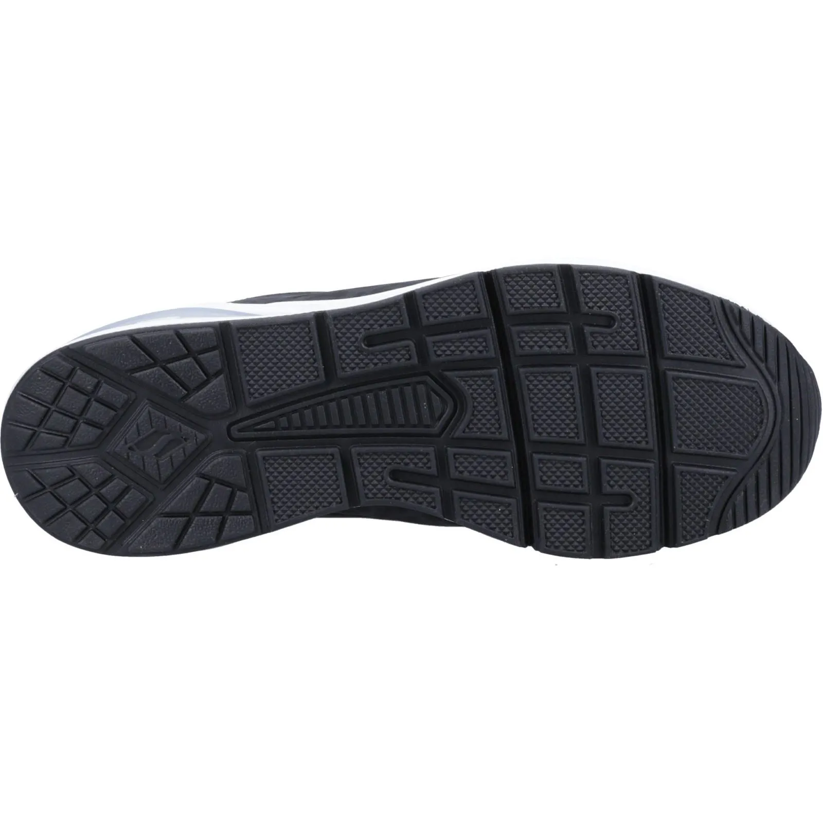Skechers 155642 Uno 2 In Kat Neato Sneakers für Damen in weiter Passform - Schwarz
